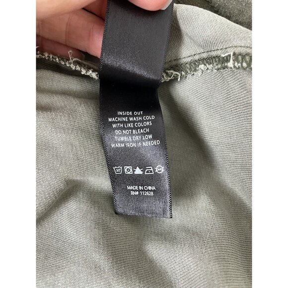 Max Jeans Military Jacket Size S Washed Olive Green Khaki Tencel Drape  [STAIN] - Picture 9 of 12